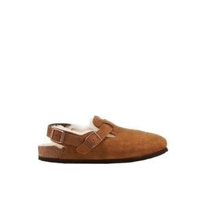Birkenstock Tokio Shearling Mink Slides - NWT
